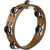 Meinl Kompaktes Tamburin Stahl-Schellen Walnuss Braun