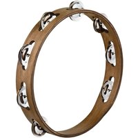 Meinl Tambourine Steel Jingles Walnut Brown
