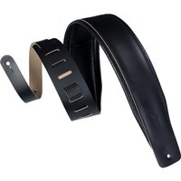 Levys DM1PD Padded Leather Strap Black