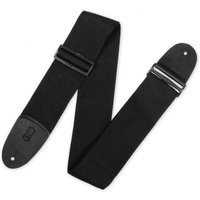 Levys M8P3-XL Extra Long Poly Strap 3" w/ Leather Ends Black