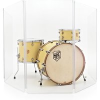 5 Panel Compact Acrylic Drum Screen by Gear4music