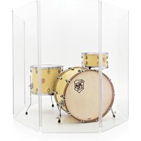 6 Panel Acrylic Drum Screen by Gear4music