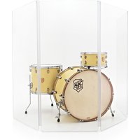 4 Panel Acrylic Drum Screen by Gear4music