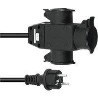 Eurolite 3x1.5 3-Fold EU Power Extension Cable 5m