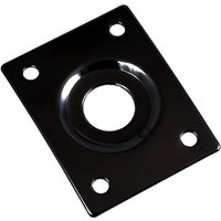 Allparts Rectangular Guitar Jackplate Black