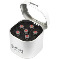 Martin Steg-Stecker Liquid Metal 6 Tin Grau mit roten Einlagen