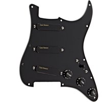 Lace Sensor Hot Gold Loaded Pickguard SSS Black