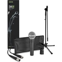 Shure SM58 Dynamic Vocal Mic Quality Bundle with K&M Stand and Sommer Cable