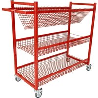 Percussion Plus Music Trolley With Wire Trays