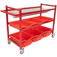 Percussion Plus Music Trolley With Plastic Trays