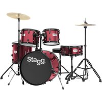 Stagg 5 Stück 20 Drum Kit Wine Red