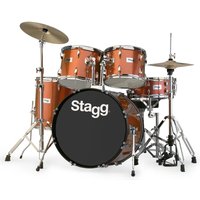 Stagg 5pc 22 Drum Kit Brown Sparkle