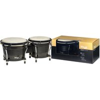 Stagg Wood Bongos Black