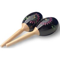Stagg 19cm Holz Maracas schwarz