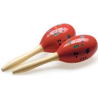 Stagg 28cm Holz Maracas rot
