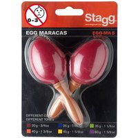 Stagg Plastic Egg Maracas Red