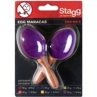 Stagg Plastic Egg Maracas Purple