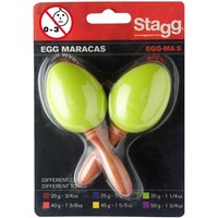 Stagg Plastic Egg Maracas Green