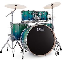 Natal Arcadia 22 Am. Fusion 5 Stück Drum Kit Blue um die Black Fade