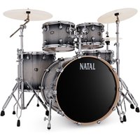 Natal Arcadia 20 Fusion 5pc Drum Kit Black Sparkle Sunburst