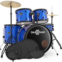 BDK-1 Full Size Starter Drum Kit Practice Pack Blue