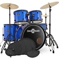 BDK-1plus Full Size Starter Drum Kit Practice Pack Blue