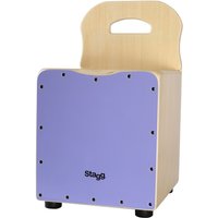 Stagg Kids Cajon With Back Rest Purple