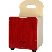 Stagg Kids Cajon With Back Rest Red
