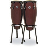 LP Aspire 11" & 12" Congas mit Korbständer dunkles Holz