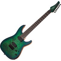 Schecter C-7 Pro 7 String Aqua Burst