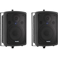 SubZero 80W 8" Active PA Speaker with Yoke Bracket Pair