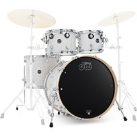 DW Drums Performance Series 22" 4 Piece Shell Pack White Marine