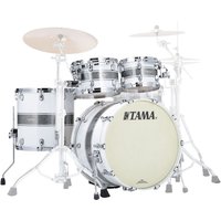 Tama Starclassic Maple 22 4pc Shell Pack Silberschnee Racing Stripe