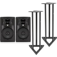 JBL 308P MKII Studio Monitors with Stands Pair JBL 308P MKII Studio Monitors with Stands Pair