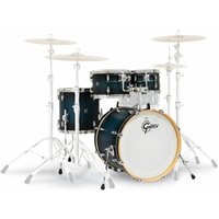 Gretsch Renown Maple 22 4-teiliger Kesselsatz Satin Antique Blue Burst