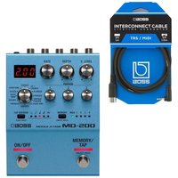 Boss MD-200 Modulationspedal mit MIDI-Verbindungskabel