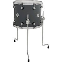 DW Design Series 14 x 12 Floor Tom Stahl grau