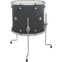 DW Design Series 18 x 16 Floor Tom Stahl grau