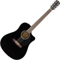 Fender CD-60SCE Dreadnought Electro Acoustic Black - Nearly New