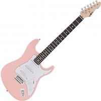 LA Electric Guitar by Gear4music Pink