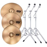 Sabian B8X Crash Satz mit Ständern