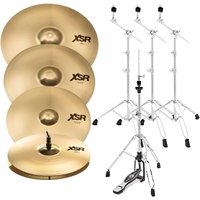 Sabian XSR Performance Becken Set & Ständer mit kostenlosem 18" Fast Crash