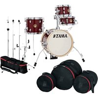 Tama Club-JAM 14" Flyer Gig Pack with Hardware and Bags Candy Apple Mist