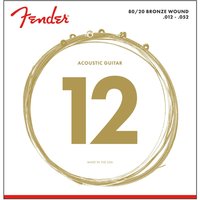 Fender 80/20 70L Ball-End-Akustikgitarrensaiten Bronze 12-52
