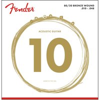 Fender 80/20 70XL Bronze Ball End Acoustic Strings 10-48