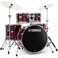 Yamaha Stage Custom 22" 5 Piece Shell Pack w/ Hardware Cranberry Red