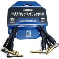 Boss 6" / 15cm Patch Cable 3 Pack