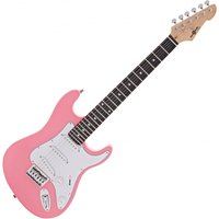 3/4 LA Electric Guitar by Gear4music Pink