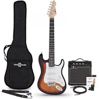 3/4-LA-E-Gitarre Sunburst im Bundle mit 10-Watt-Gitarrenverstärker und Zubehör