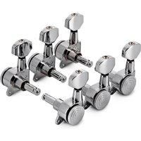 Guitarworks Locking-Mechaniken Chrom (3 links 3 rechts)